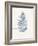 Fern Print I Blue Crop-Moira Hershey-Framed Art Print