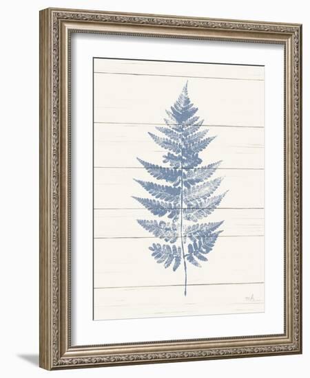 Fern Print I Blue Crop-Moira Hershey-Framed Art Print