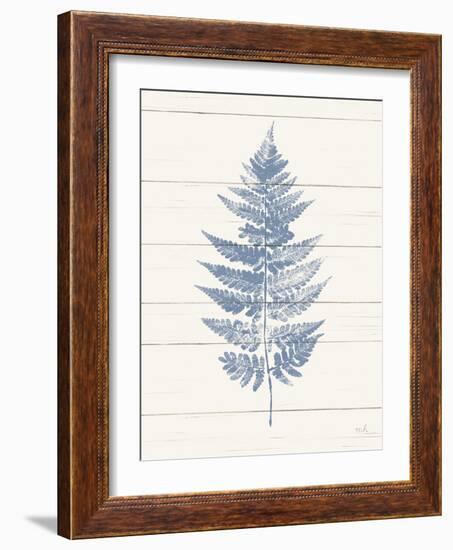 Fern Print I Blue Crop-Moira Hershey-Framed Art Print