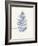 Fern Print I Blue Crop-Moira Hershey-Framed Art Print