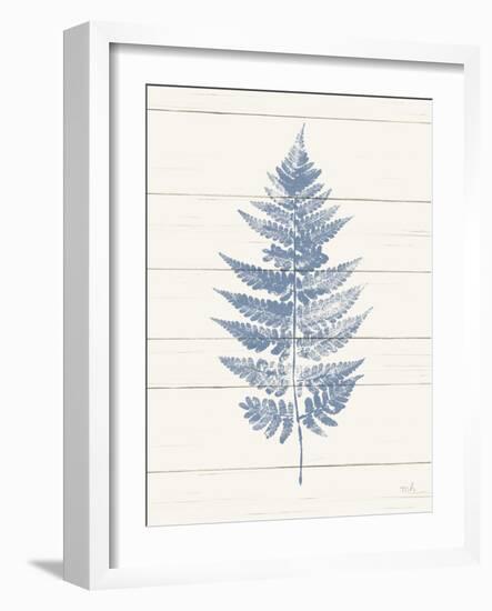 Fern Print I Blue Crop-Moira Hershey-Framed Art Print