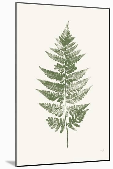 Fern Print I White Crop-Moira Hershey-Mounted Art Print