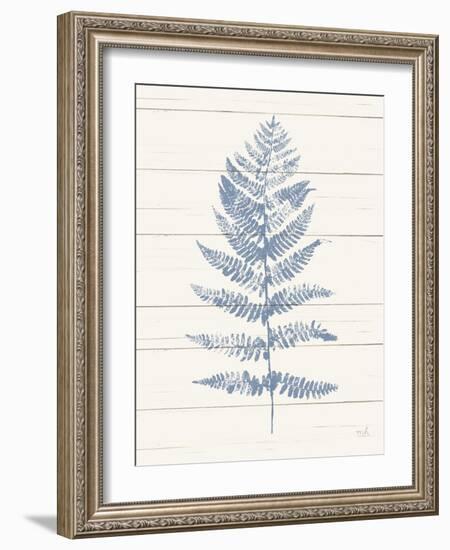 Fern Print II Blue Crop-Moira Hershey-Framed Art Print