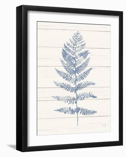 Fern Print II Blue Crop-Moira Hershey-Framed Art Print