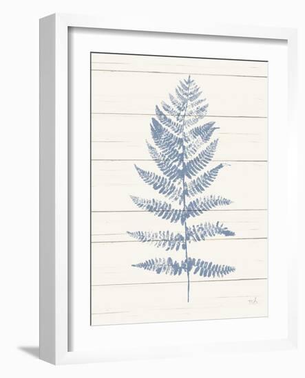 Fern Print II Blue Crop-Moira Hershey-Framed Art Print