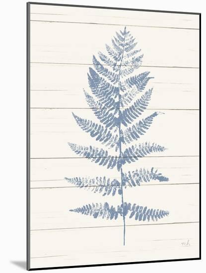 Fern Print II Blue Crop-Moira Hershey-Mounted Art Print