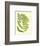 Fern with Crackle Mat II-Samuel Curtis-Framed Art Print