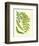 Fern with Crackle Mat II-Samuel Curtis-Framed Art Print