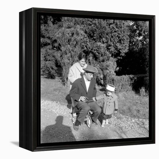 Fernand Raynaud with His Wife Renée and His Son Pascal-Marcel DR-Framed Premier Image Canvas