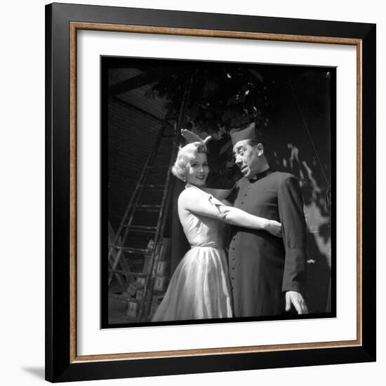 Fernandel on the Shooting of the French Movie "Don Camillo"-Marcel Begoin-Framed Photographic Print