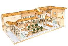 Aljaferia, Zaragoza, Spain, Islamic Palace, Santa Isabel Courtyard-Fernando Aznar Cenamor-Giclee Print
