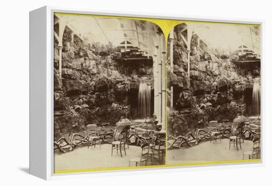 Fernery and Waterfall at Brighton Aquarium-null-Framed Premier Image Canvas