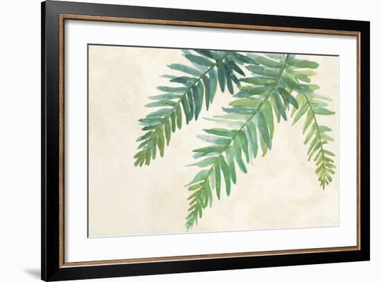 Ferns Square I on Cream-Chris Paschke-Framed Art Print