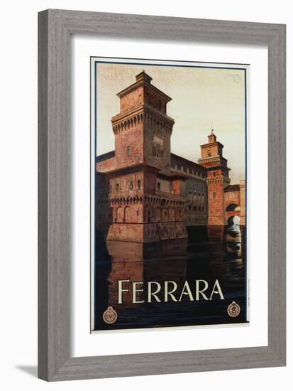 Ferrara Poster-Mario Borgoni-Framed Giclee Print