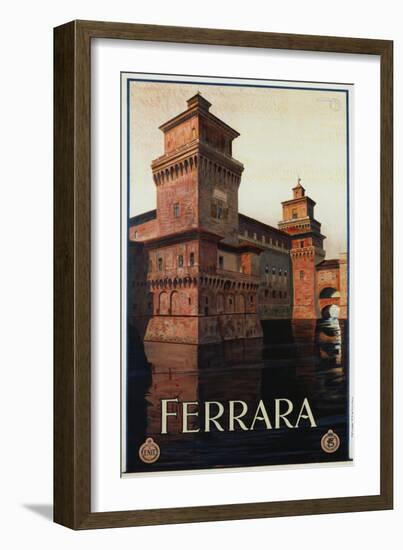 Ferrara Poster-Mario Borgoni-Framed Giclee Print