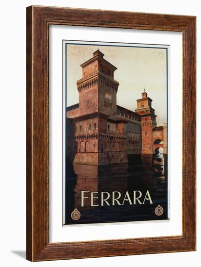 Ferrara Poster-Mario Borgoni-Framed Giclee Print