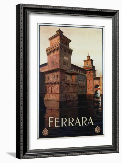 Ferrara Poster-Mario Borgoni-Framed Giclee Print