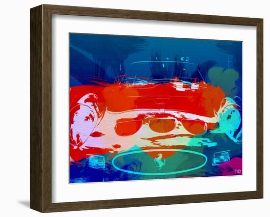 Ferrari 250 Gto Watercolor-NaxArt-Framed Art Print