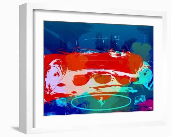 Ferrari 250 Gto Watercolor-NaxArt-Framed Art Print