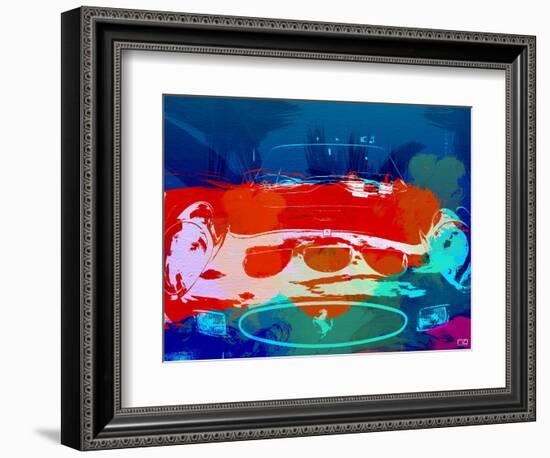 Ferrari 250 Gto Watercolor-NaxArt-Framed Art Print