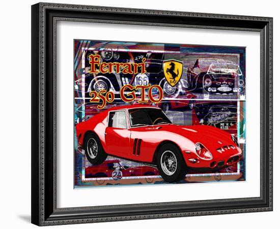 Ferrari 250 Gto-Nomi Saki-Framed Giclee Print