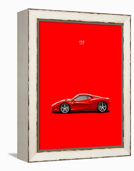 Ferrari 458 Italia Red-Mark Rogan-Framed Stretched Canvas