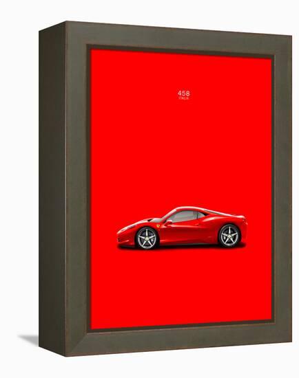 Ferrari 458 Italia Red-Mark Rogan-Framed Stretched Canvas