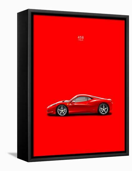 Ferrari 458 Italia Red-Mark Rogan-Framed Stretched Canvas