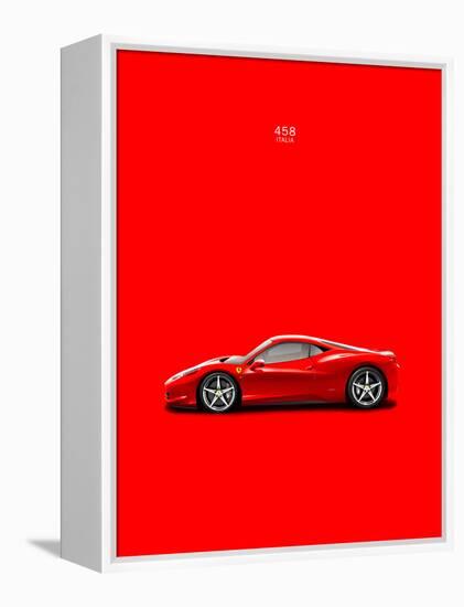 Ferrari 458 Italia Red-Mark Rogan-Framed Stretched Canvas