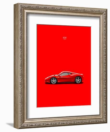 Ferrari 458 Italia Red-Mark Rogan-Framed Art Print