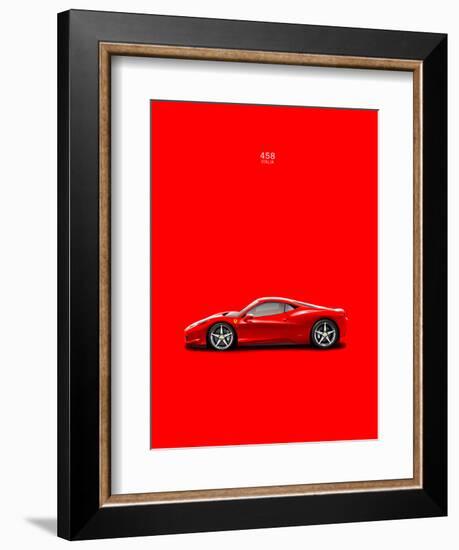 Ferrari 458 Italia Red-Mark Rogan-Framed Art Print