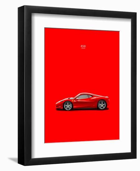 Ferrari 458 Italia Red-Mark Rogan-Framed Art Print