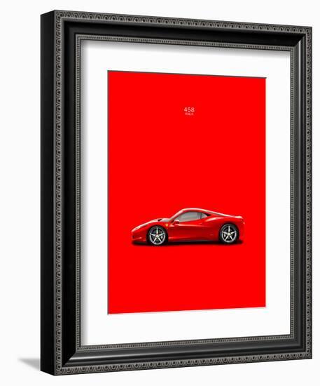 Ferrari 458 Italia Red-Mark Rogan-Framed Art Print