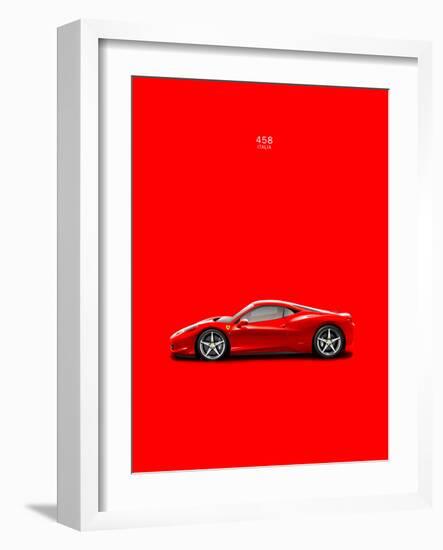 Ferrari 458 Italia Red-Mark Rogan-Framed Premium Giclee Print