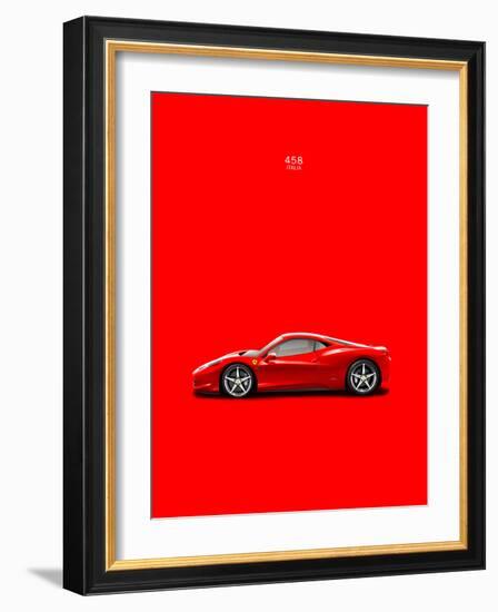 Ferrari 458 Italia Red-Mark Rogan-Framed Premium Giclee Print