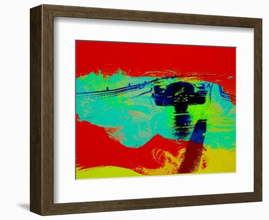 Ferrari 512 on Race Track 2-NaxArt-Framed Art Print