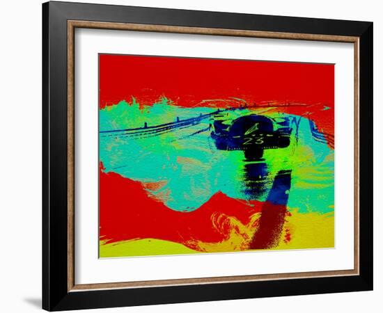 Ferrari 512 on Race Track 2-NaxArt-Framed Art Print