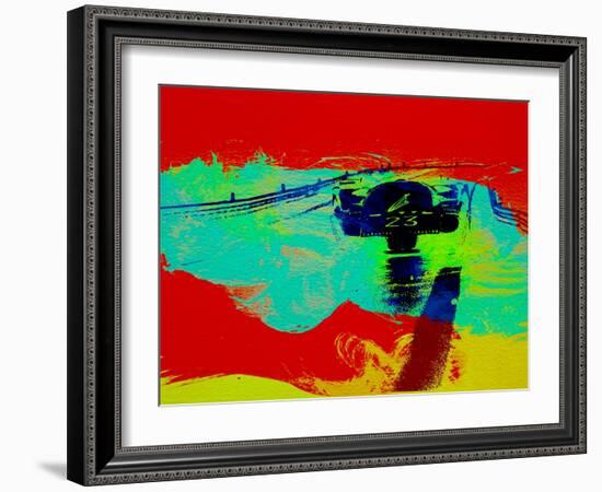 Ferrari 512 on Race Track 2-NaxArt-Framed Art Print