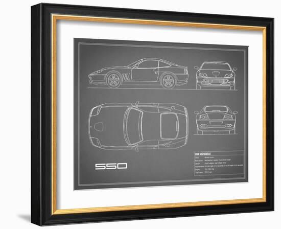 Ferrari 550-Grey-Mark Rogan-Framed Art Print