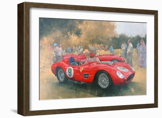 Ferrari, Day Out at Meadow Brook-Peter Miller-Framed Giclee Print