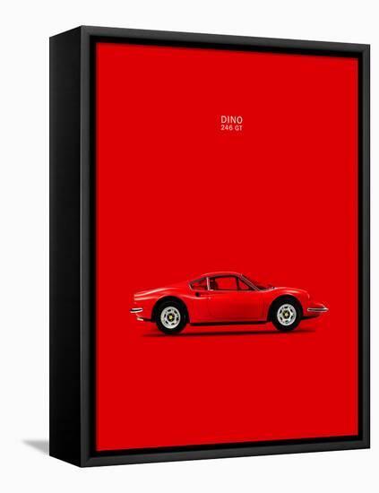 Ferrari Dino 246GT 69 Red-Mark Rogan-Framed Stretched Canvas