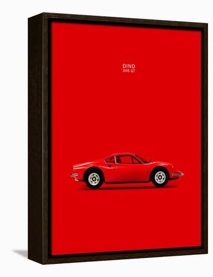 Ferrari Dino 246GT 69 Red-Mark Rogan-Framed Stretched Canvas