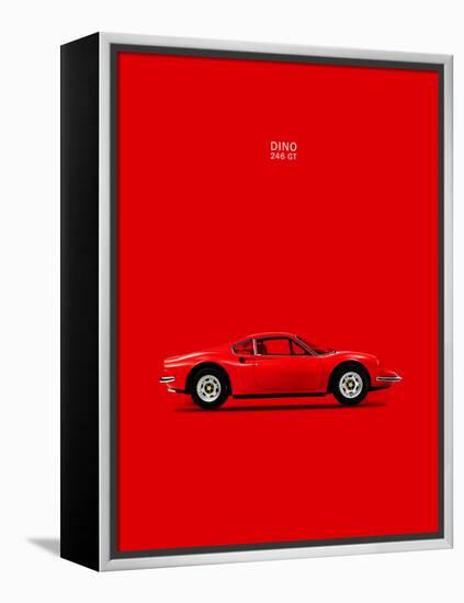 Ferrari Dino 246GT 69 Red-Mark Rogan-Framed Stretched Canvas