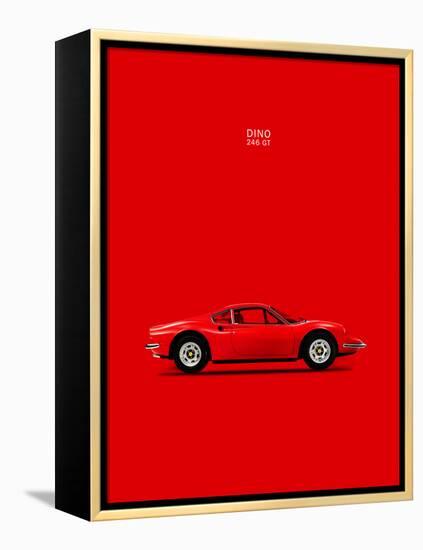Ferrari Dino 246GT 69 Red-Mark Rogan-Framed Stretched Canvas