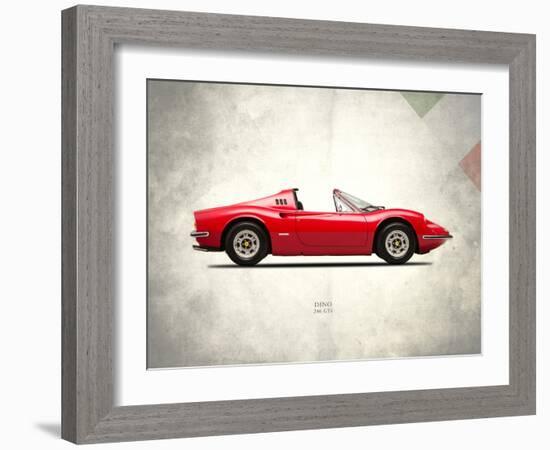 Ferrari Dino 246GTS 1973-Mark Rogan-Framed Art Print