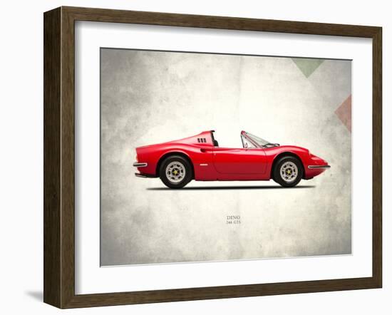 Ferrari Dino 246GTS 1973-Mark Rogan-Framed Art Print