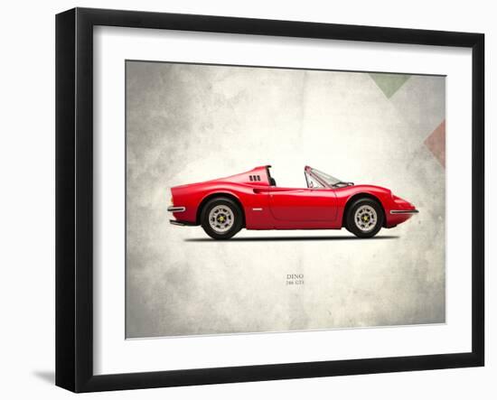 Ferrari Dino 246GTS 1973-Mark Rogan-Framed Art Print