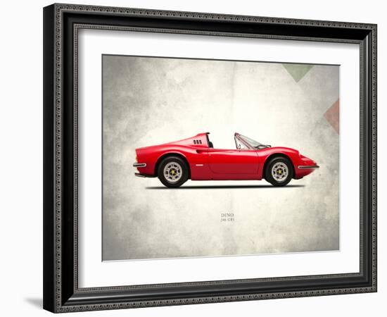 Ferrari Dino 246GTS 1973-Mark Rogan-Framed Art Print