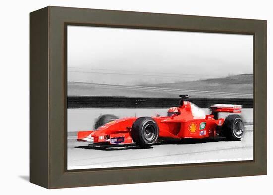 Ferrari F1 Laguna Seca Watercolor-NaxArt-Framed Stretched Canvas