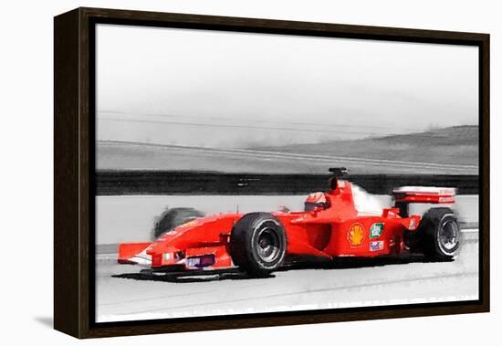 Ferrari F1 Laguna Seca Watercolor-NaxArt-Framed Stretched Canvas